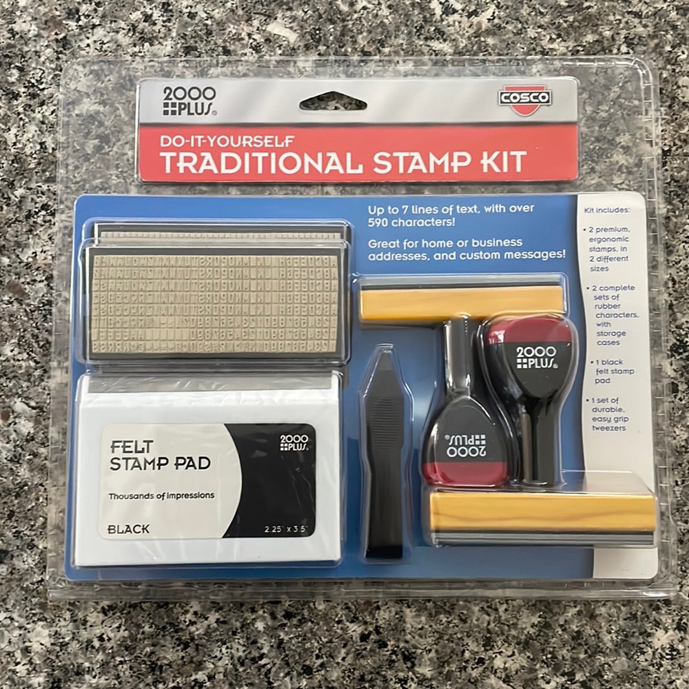 NWT Cosco Do-It-Yourself Traditional Stamp Kit
